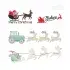 Christmas Sleigh Santa Reindeer Machine Embroidery Designs by Apex All