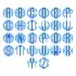 Circle Jagged SVG Monogram Fonts