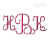 Clip Script Machine Embroidery Font by Apex Designs