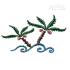 Coconut Palm Trees Island Machine Embroidery Apex Designs