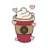 Drinks Mug Cup with Hearts Pack SVG Cuttable Design