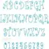 Curlz Applique Embroidery Font
