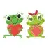 Cute Valentine Frog SVG Cuttable Design