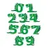 Dino Numbers SVG Cuttable Font