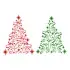 T-Rex Dinosaur Christmas Tree SVG Cuttable Design