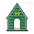 Dog House Embroidery Design