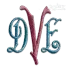 English Monogram Embroidery Font File