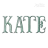 Fancy Fishtail Machine Embroidery Font Letters by Apex digitizing Kate
