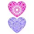 Floral Kaleidoscope Heart SVG Cuttable Design