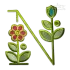 Flowers Alphabet Letters Machine Embroidery Fonts - Apex