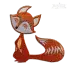 Cute Fox Machine Embroidery Design by Apex