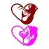 Mermaid Heart SVG Cuttable Design