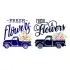 Fresh Flowers Truck SVG Cuttable Design