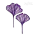 Gingko Leaf Machine Embroidery Design by Apex