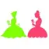 Girl and Flower Silhouette SVG Cuttable Design