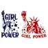 Girl Power Statue of Liberty SVG Cuttable Design