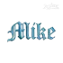 Gothic Bold Machine Embroidery Font by Apex