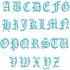 Gothic Fill Embroidery Font