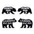 Grandma Grandpa Bear SVG Cuttable Design