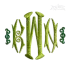 Hampton English Monogram Machine Embroidery Font - Apex Digitized