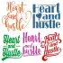 Heart and Hustle SVG Cuttable Designs