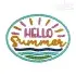 Hello Summer Embroidery Design