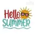 Hello Summer Embroidery Design