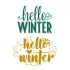 Hello Winter SVG Cuttable Design