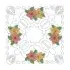 Poinsettia Flowers Quilt Block Embroidery Design