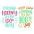 Hip Hip Hooray It's 100th Day SVG Cuttable Design