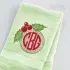 Holly Wreath Knockdown Monogram Frame Embroidery Design