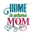 Home is where Mom is Machine Embroidery Design - Apex