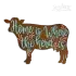 Home is Where the Herd is Cow Embroidery Design