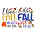 I Love Fall Most of All SVG Cuttable Design