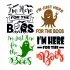 I'm Just Here for the Boos SVG Cuttable Design