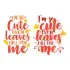 I'm so Cute Even Leaves Fall for Me SVG Cuttable Design