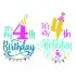 It's My 4th Birthday SVG Cuttable Design