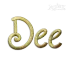 Dee Embroidery Font by Apex Lettering Designs Monogram