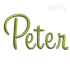 Kelsey Script Machine Embroidery Font Letter