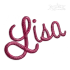 Kelsey Script Machine Embroidery Font Letters