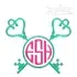 Key Monogram Frame