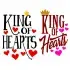 King of Hearts SVG Cuttable Design