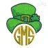 Leprechaun Hat Monogram Embroidery Frame