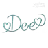 Love Heart Script Machine Embroidery Font by Apex Dee