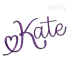 Love Heart Script Machine Embroidery Font by Apex Kate