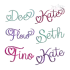 Love Heart Script Machine Embroidery Font by Apex All
