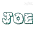 Man Cave Applique Machine Embroidery Font by Apex Designs Letters