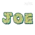 Man Cave Applique Machine Embroidery Font by Apex
