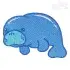 Manatee Embroidery Design