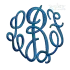 Master Circle Machine Monogram Embroidery Font Letter